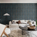 Claws & Clams, Ocean Blue Mural Wallpaper - room preview 03