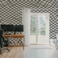Net Graphite Mural Wallpaper - room preview 03