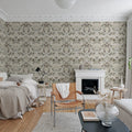 The Swedish Forest Mini, White Mural Wallpaper - room preview 03