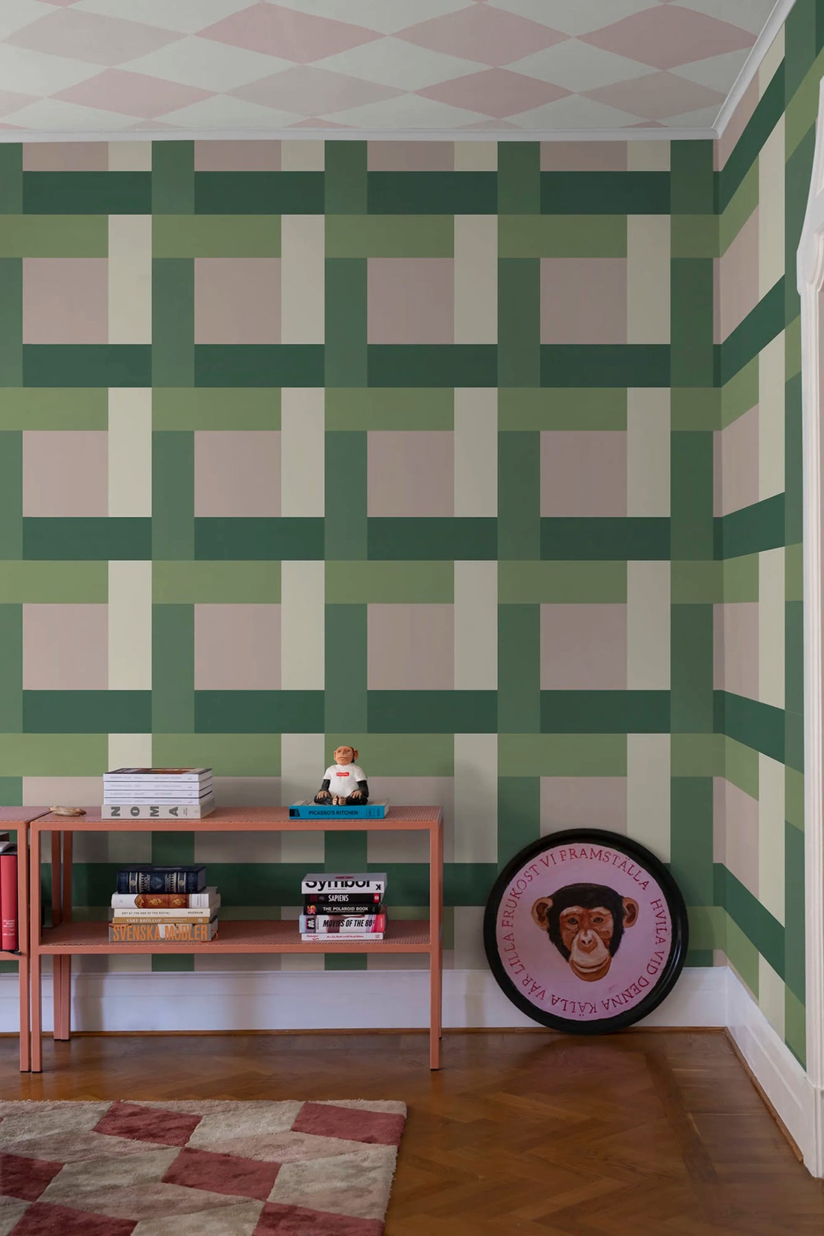 Dont Be Square, Green Mural Wallpaper - room preview 03
