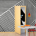 Different Directions, Black & White Mural Wallpaper - room preview 03