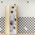Pixels, Black & White Mural Wallpaper - room preview 03