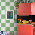 Chess, Green Mural Wallpaper - room preview 03