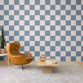 Chess, Blue & Pink Mural Wallpaper - room preview 03