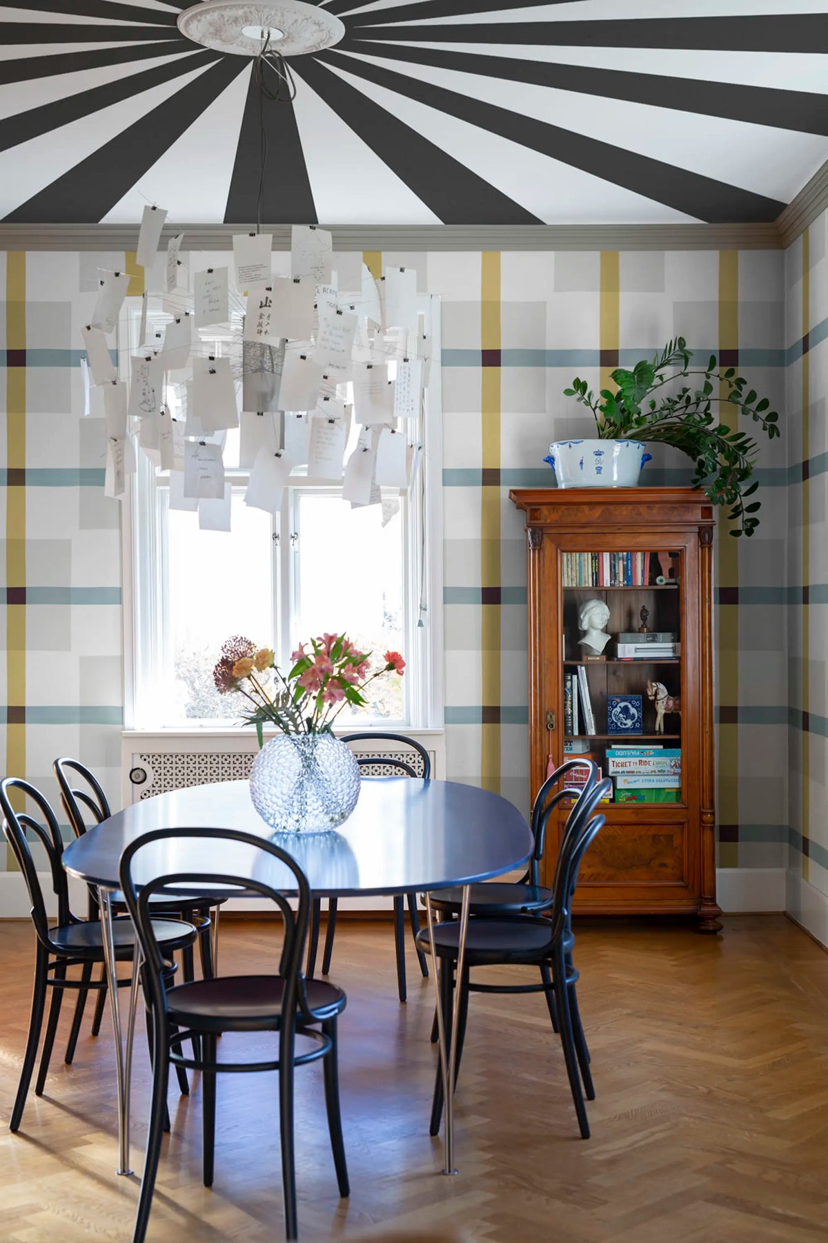 Outside The Box Yellow & Gray Mural Wallpaper - room preview 03