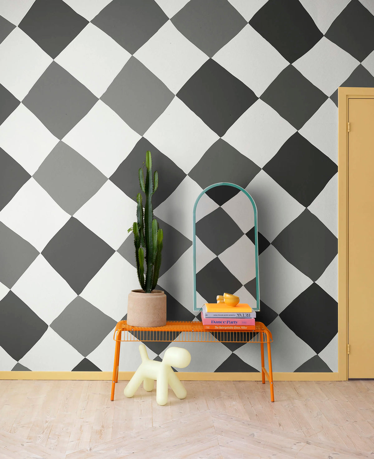Tremble, Black & White Mural Wallpaper - room preview 03