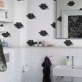 Kissing Booth, Black Mural Wallpaper - room preview 03