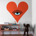 Queen Of Hearts Red Mural Wallpaper - room preview 03
