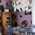 Giant Leopard, Lilac Mural Wallpaper - room preview 03