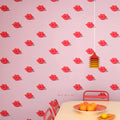 Kissing Booth, Pink Mural Wallpaper - room preview 03