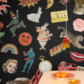 Patches, Black Mural Wallpaper - room preview 03