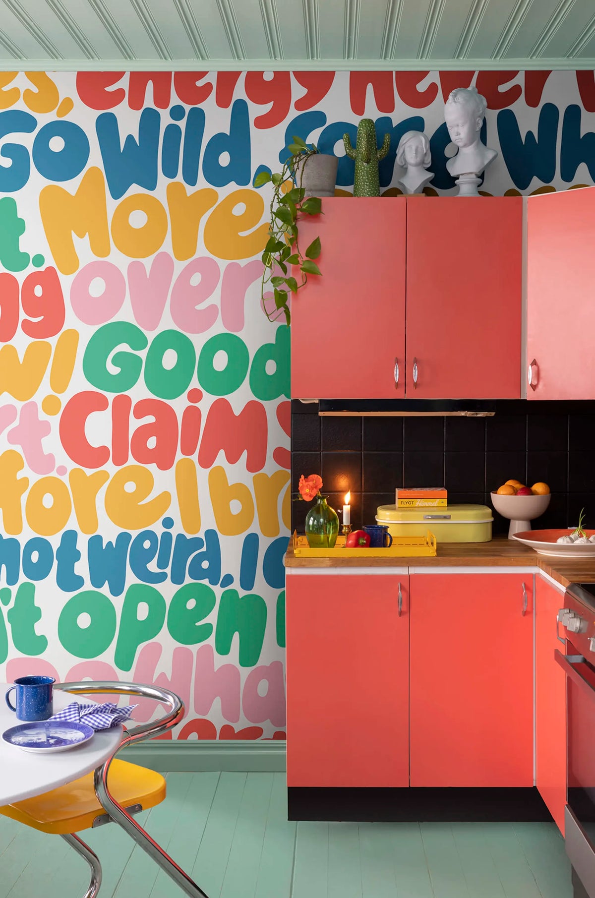 Blah blah blah, Rainbow Mural Wallpaper - room preview 03