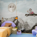 Retro Dream, Vintage Mural Wallpaper - room preview 03