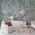 Chinoiserie, Blue Mural Wallpaper - room preview 03