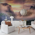 Sunset Mountains Mural Wallpaper - room preview 03