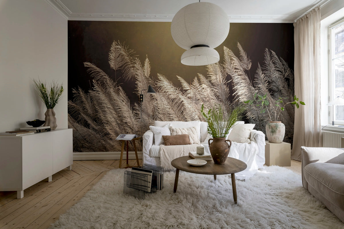 Winter Straw Mural Wallpaper - room preview 03