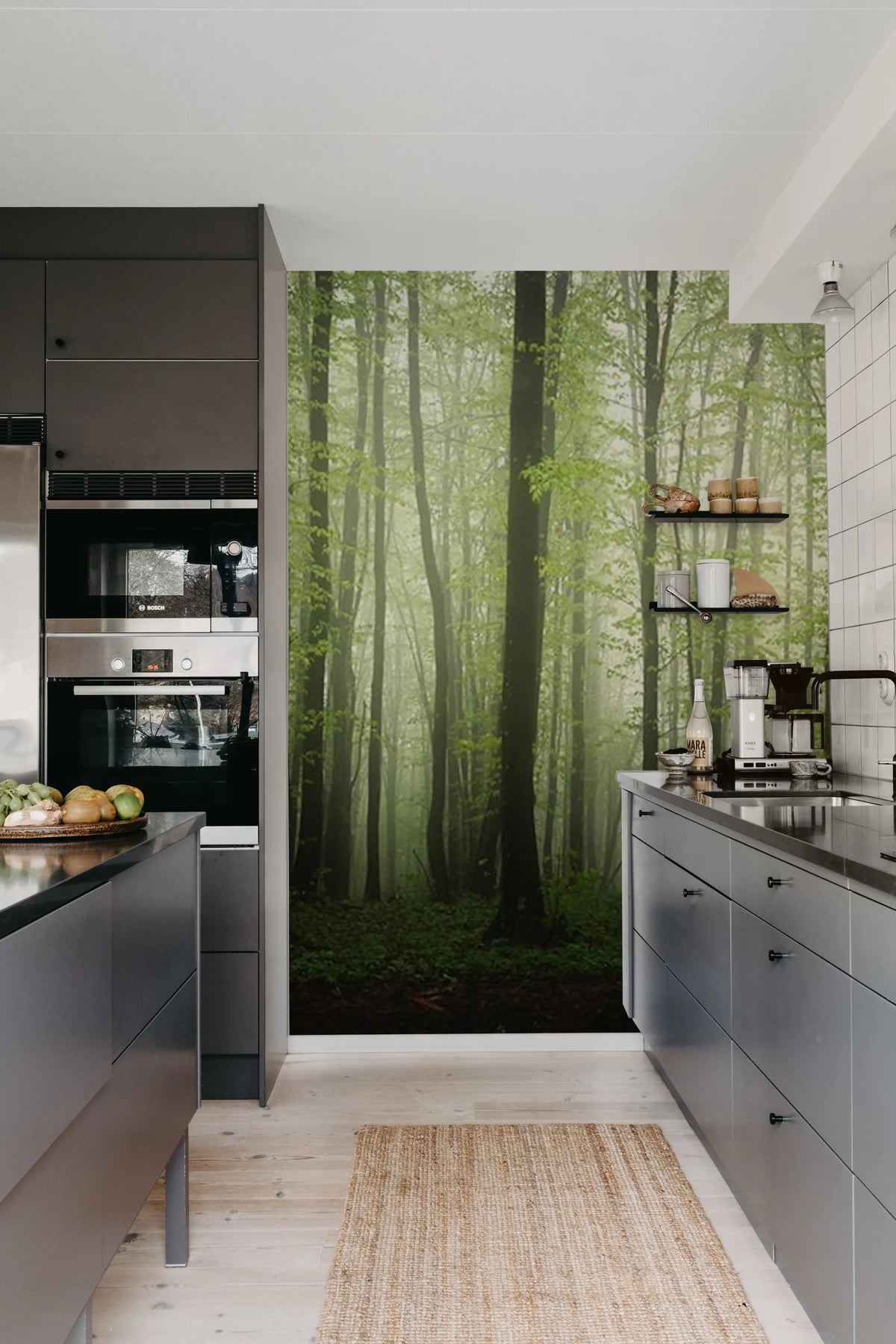 Dawn in the Forest Mural Wallpaper - room preview 03