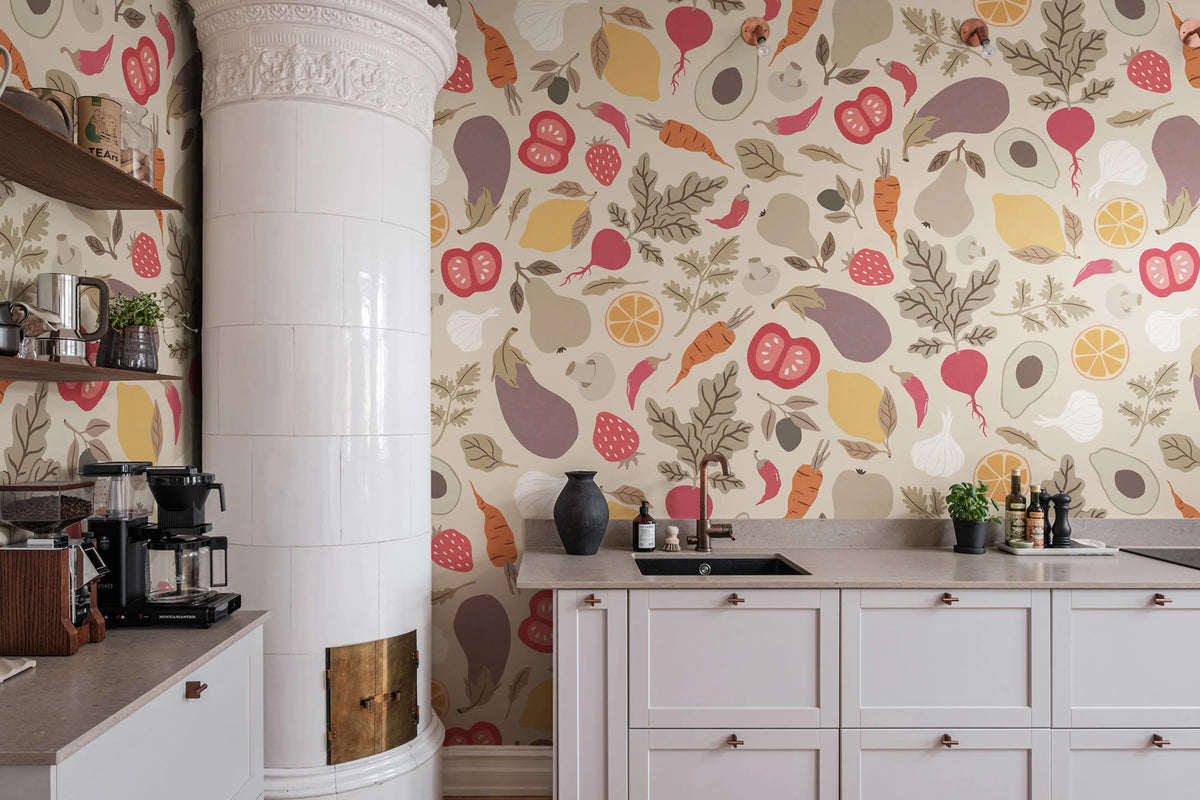 Eat Your Greens, Sand Mural Wallpaper - room preview 03