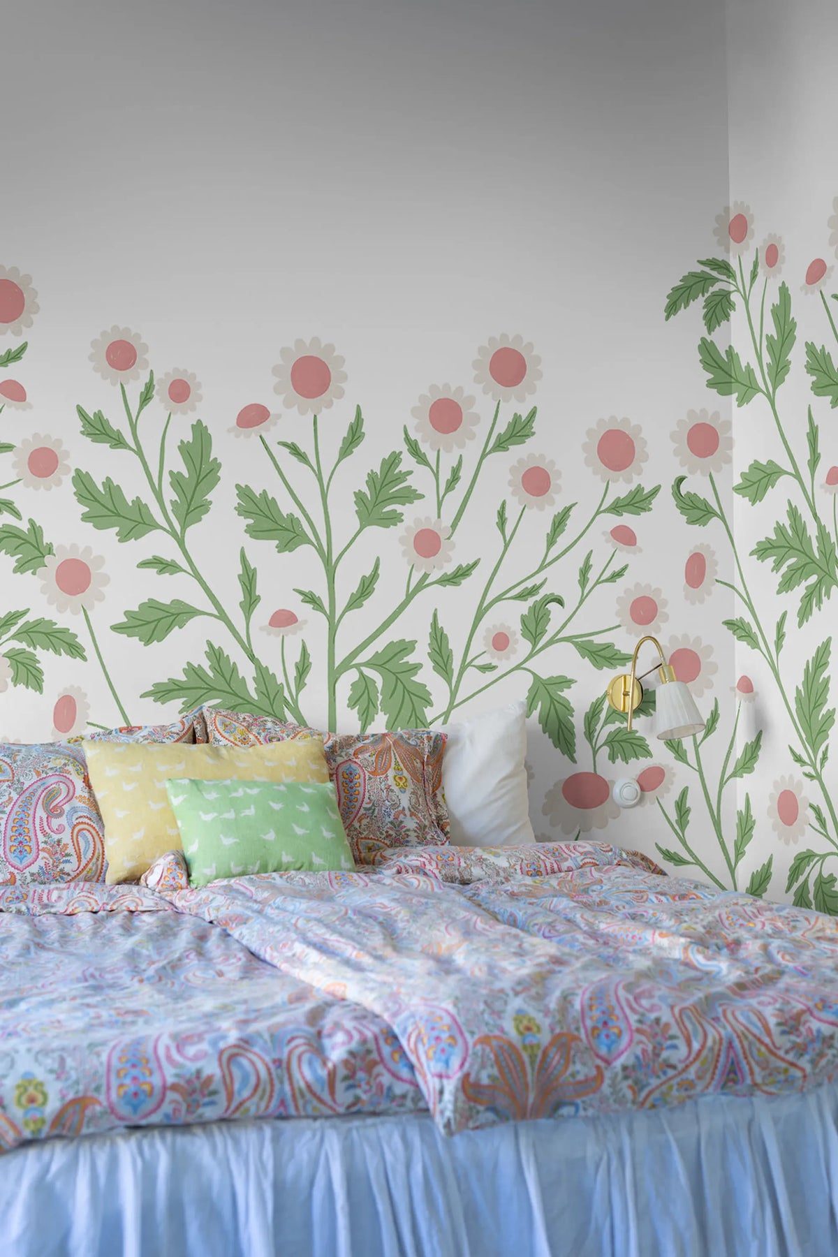 Chamomile, Spring Mural Wallpaper - room preview 03