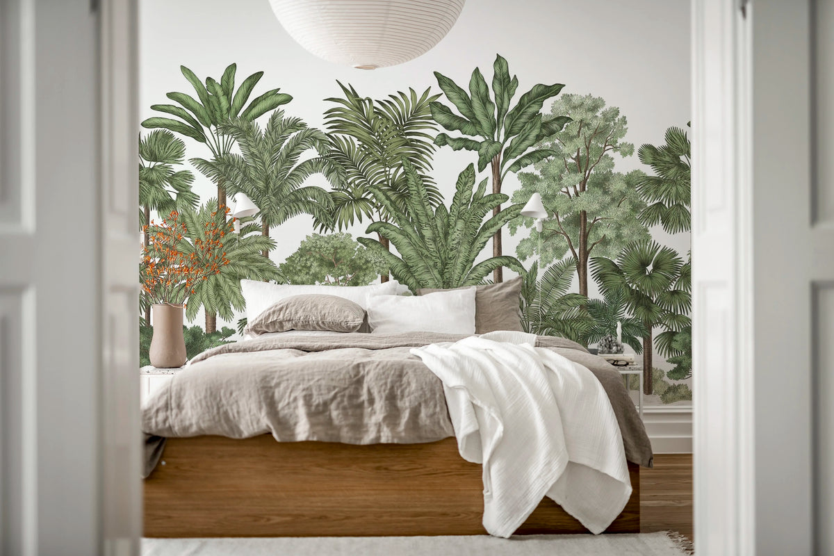 Tropical Bellewood, Lush Mural Wallpaper - room preview 03