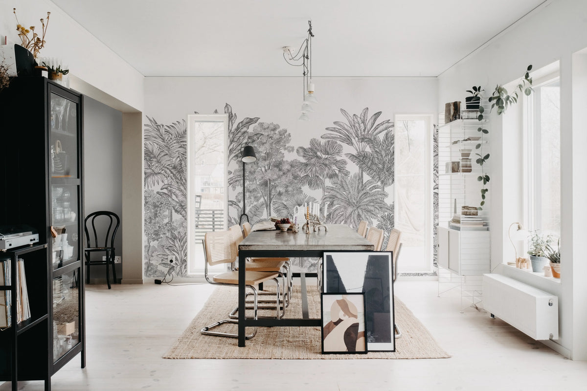 Tropical Bellewood, Frost Mural Wallpaper - room preview 03