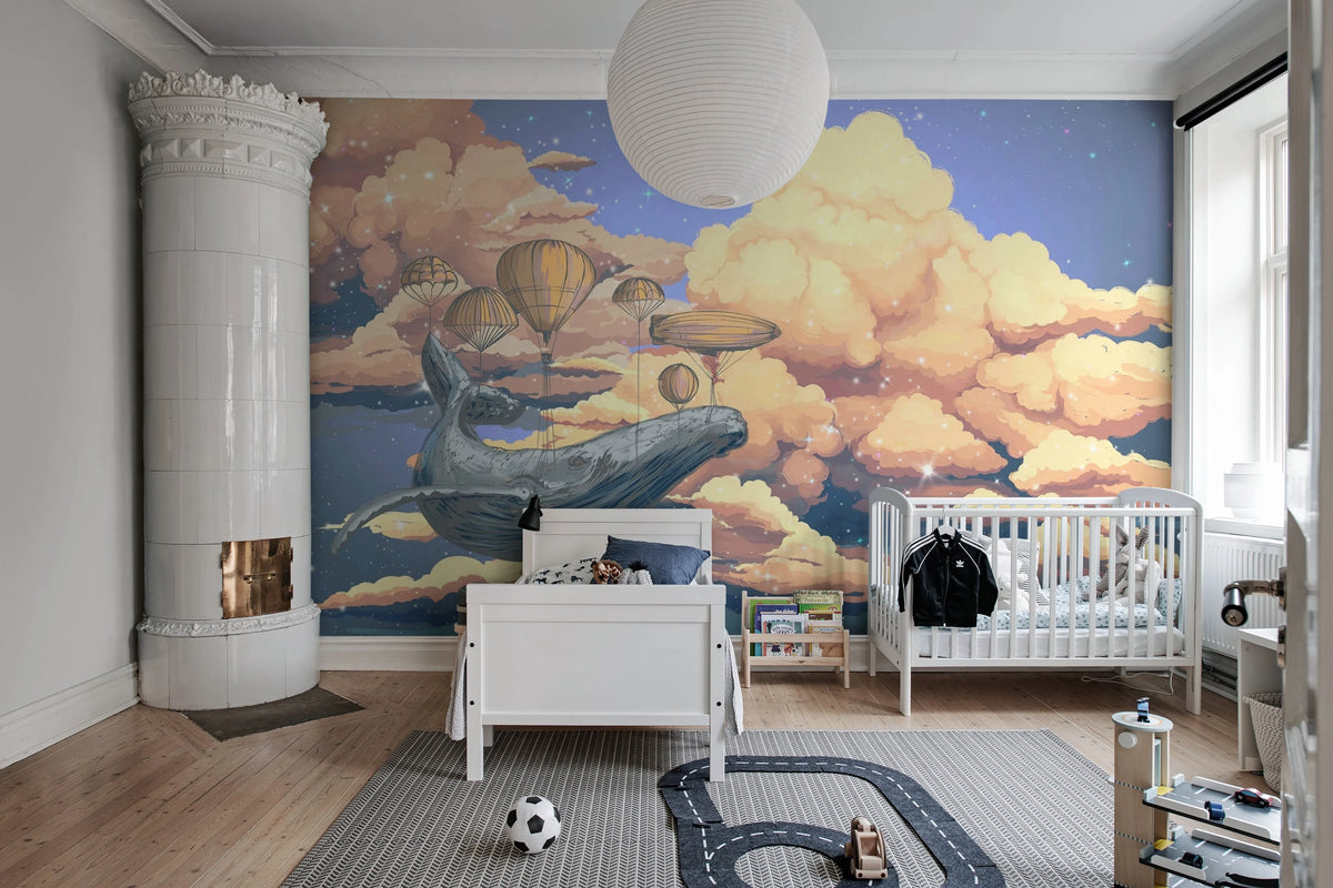 Among the Clouds Mural Wallpaper - room preview 03