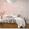 Pink Branches Mural Wallpaper - room preview 03