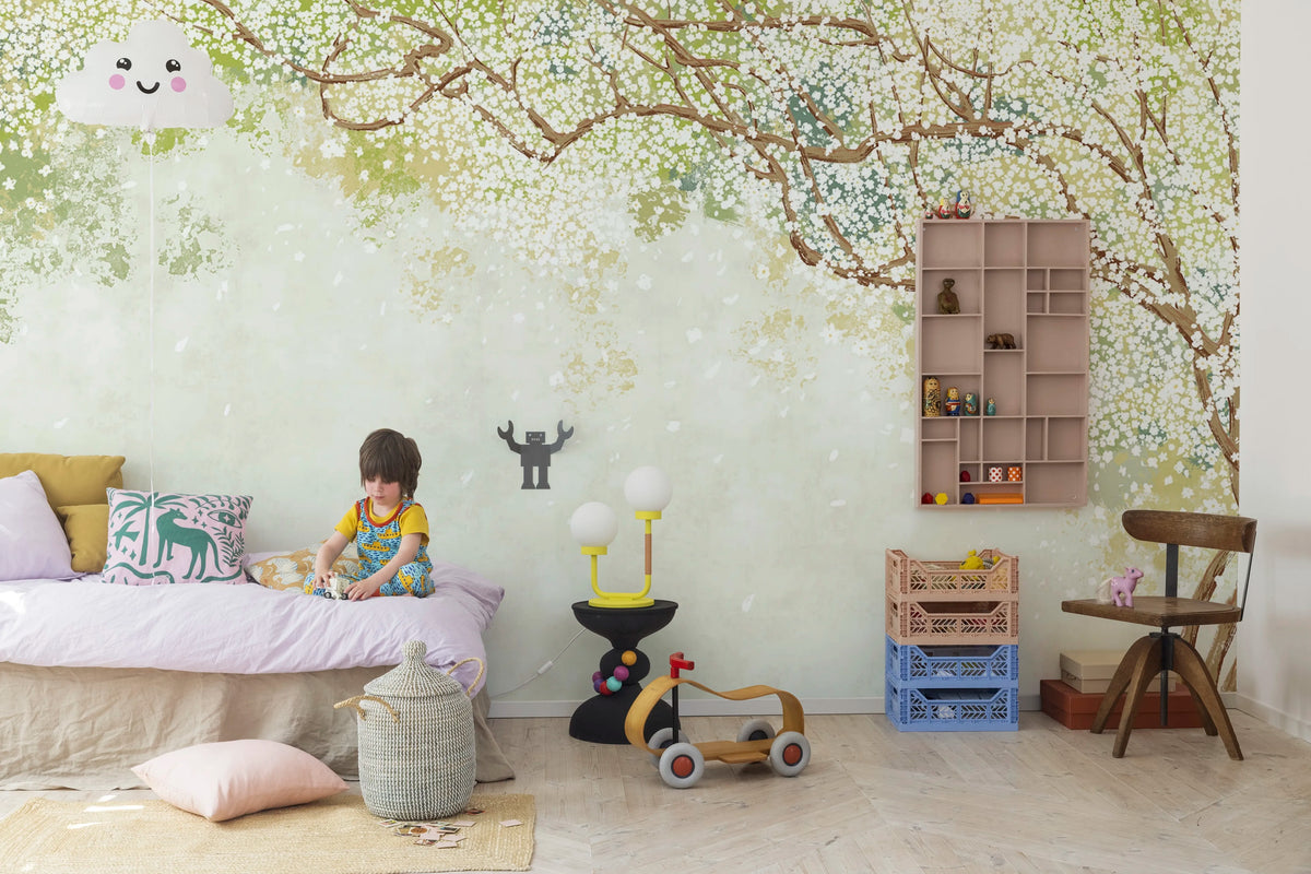 Spring Tree Mural Wallpaper - room preview 03