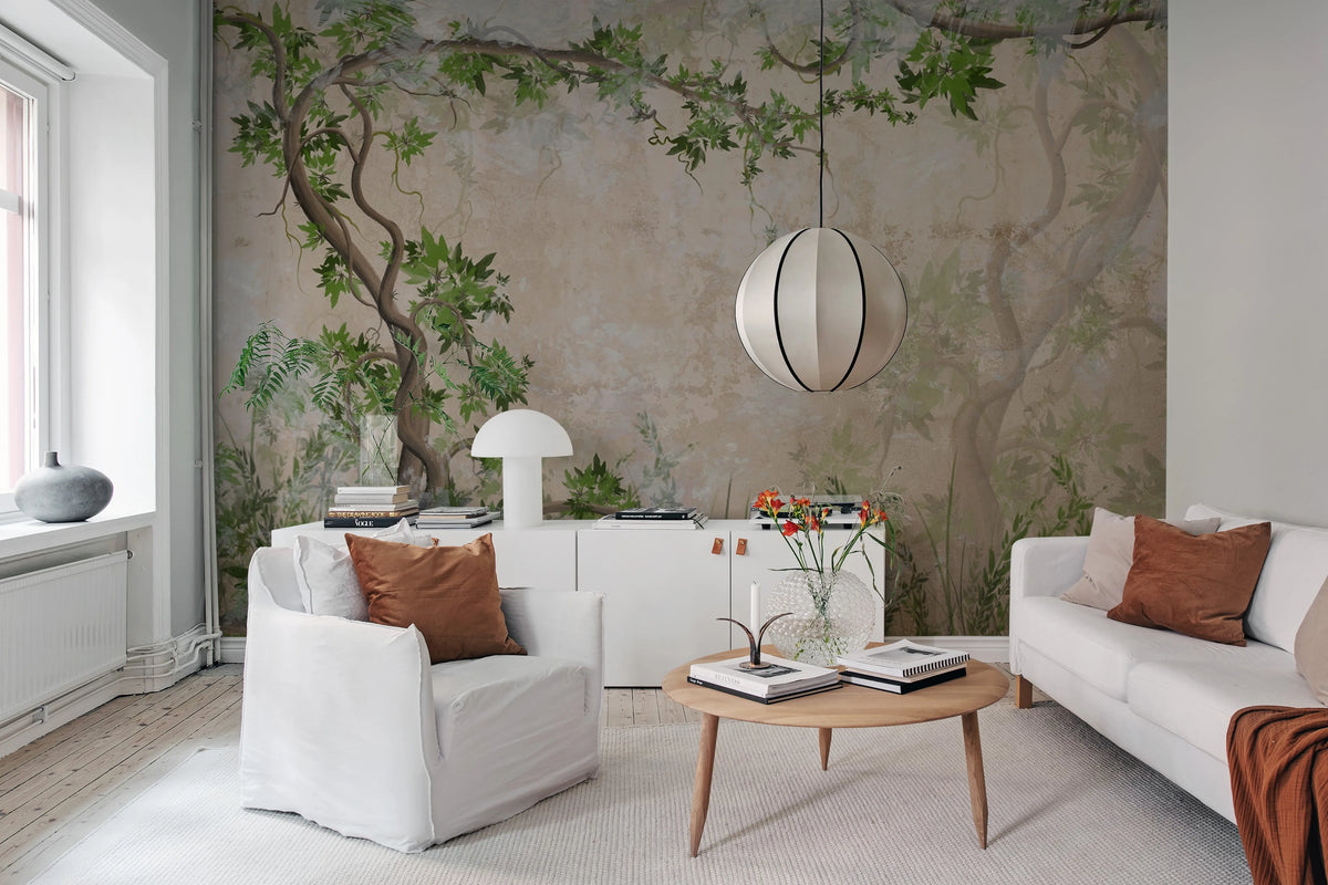Curly Trees Mural Wallpaper - room preview 03