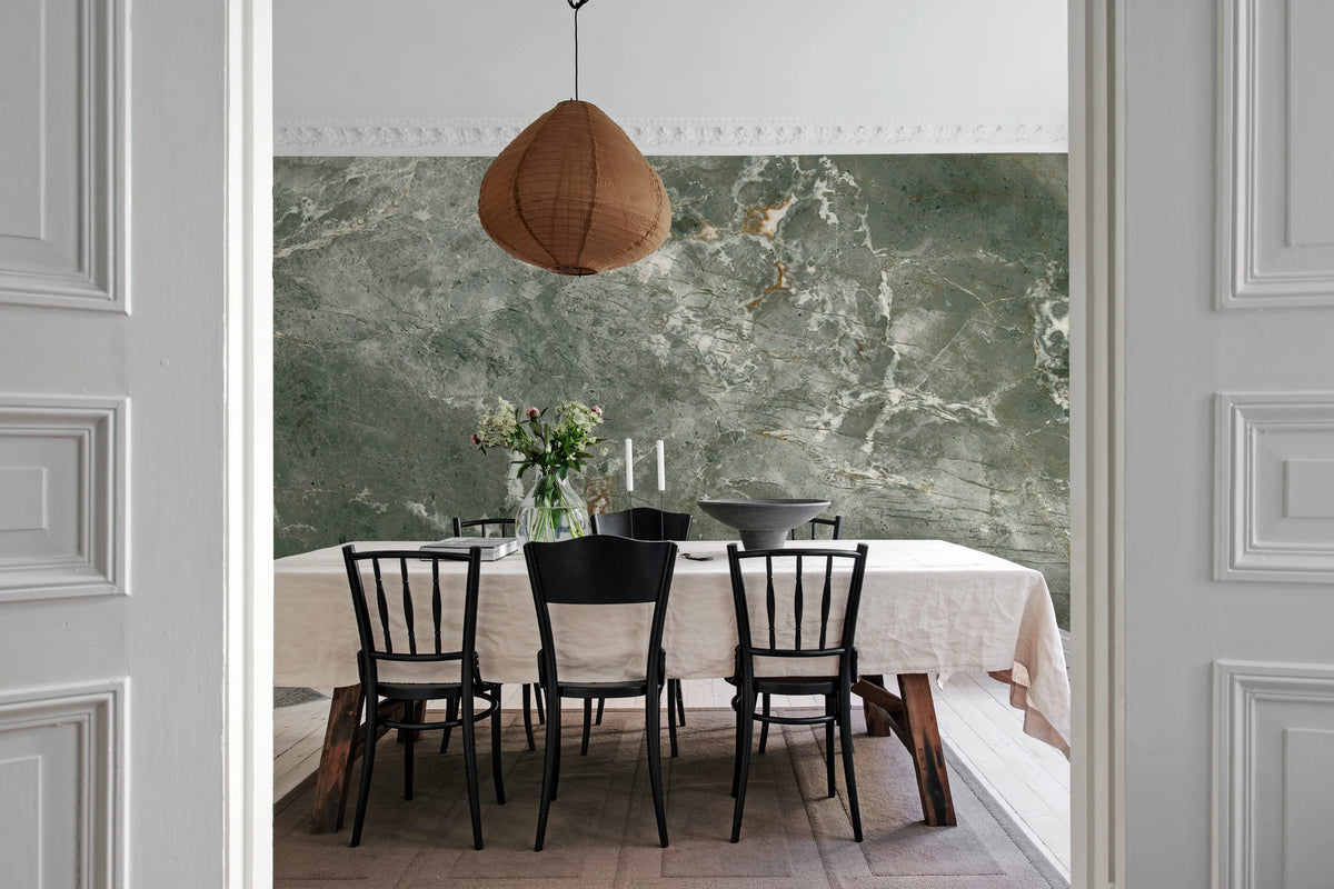 Jade Marble Mural Wallpaper - room preview 03