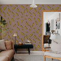 Bananza, Pink Mural Wallpaper - room preview 03