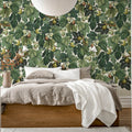 Fig Tree, Green Mural Wallpaper - room preview 03