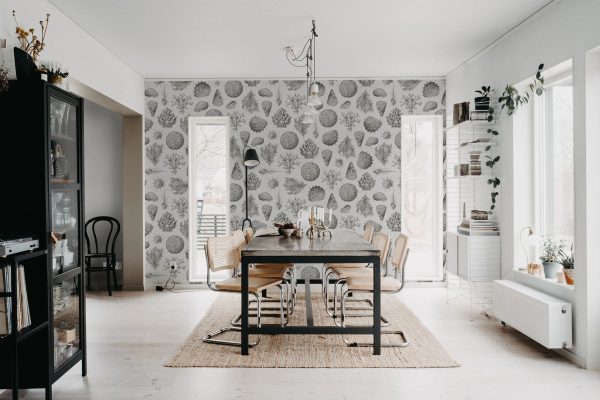 Seashells, Clay Mural Wallpaper - room preview 03