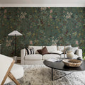 Hummingbird, Lush Mural Wallpaper - room preview 03