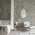 Lotus, Clay Mural Wallpaper - room preview 03