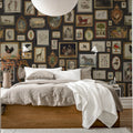 Vintage Frames, Black Mural Wallpaper - room preview 03