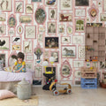 Vintage Frames, Pink Mural Wallpaper - room preview 03