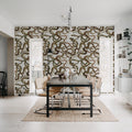 Snakey, Graphite Mural Wallpaper - room preview 03