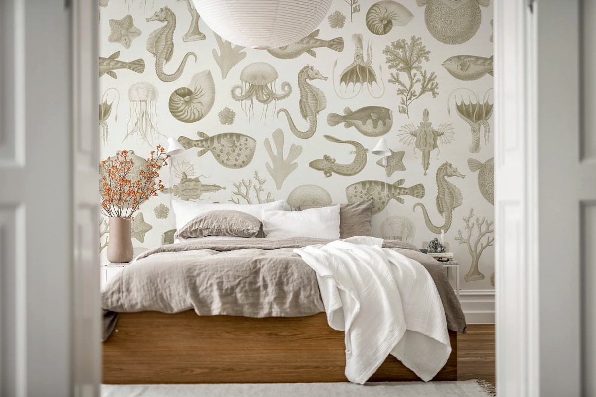 Sea Life, Sand Mural Wallpaper - room preview 03