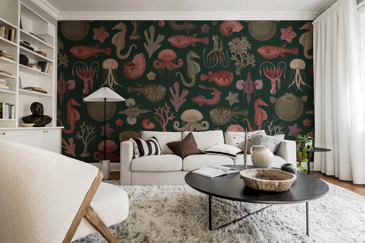 Sea Life, Ocean Mural Wallpaper - room preview 03