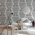 Elephant Castle, Graphite Mural Wallpaper - room preview 03