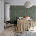 Elephant Castle, Green Mural Wallpaper - room preview 03