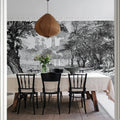 Big Toile Mural Wallpaper - room preview 03