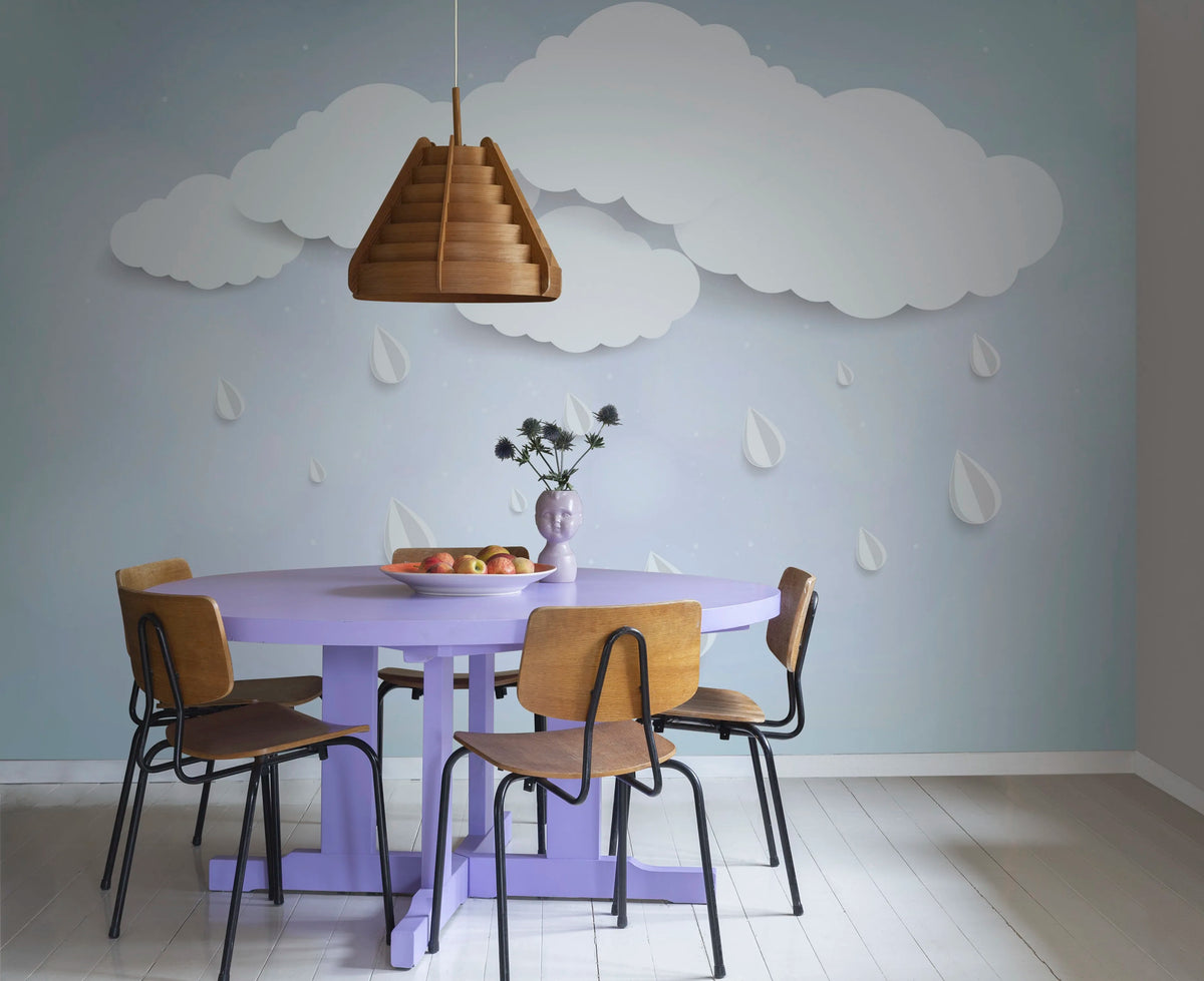 Rain Drops Mural Wallpaper - room preview 03