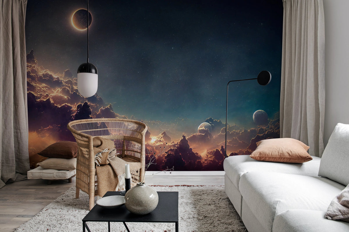 Galaxy Mural Wallpaper - room preview 03