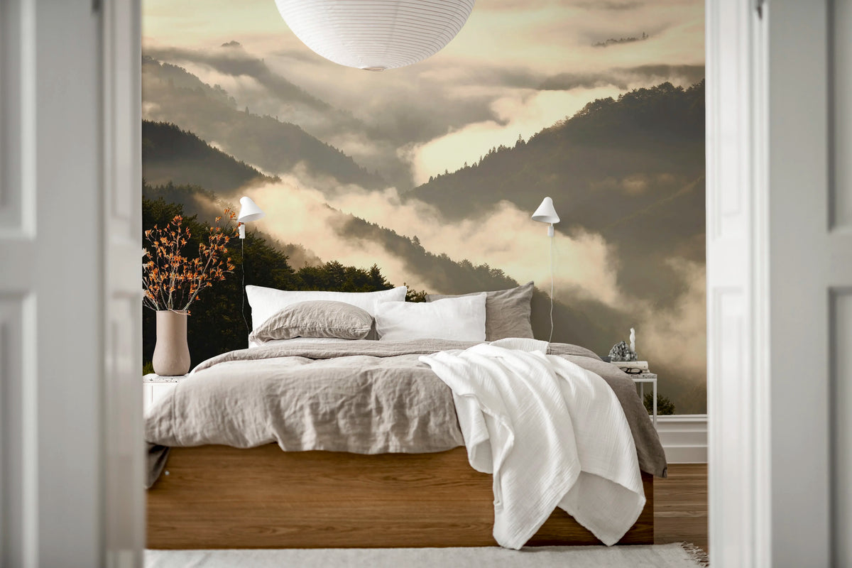 Mountain View Mural Wallpaper - room preview 03