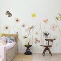 Pastel Flowers Mural Wallpaper - room preview 03
