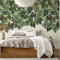 Dangling Figs, Green Mural Wallpaper - room preview 03