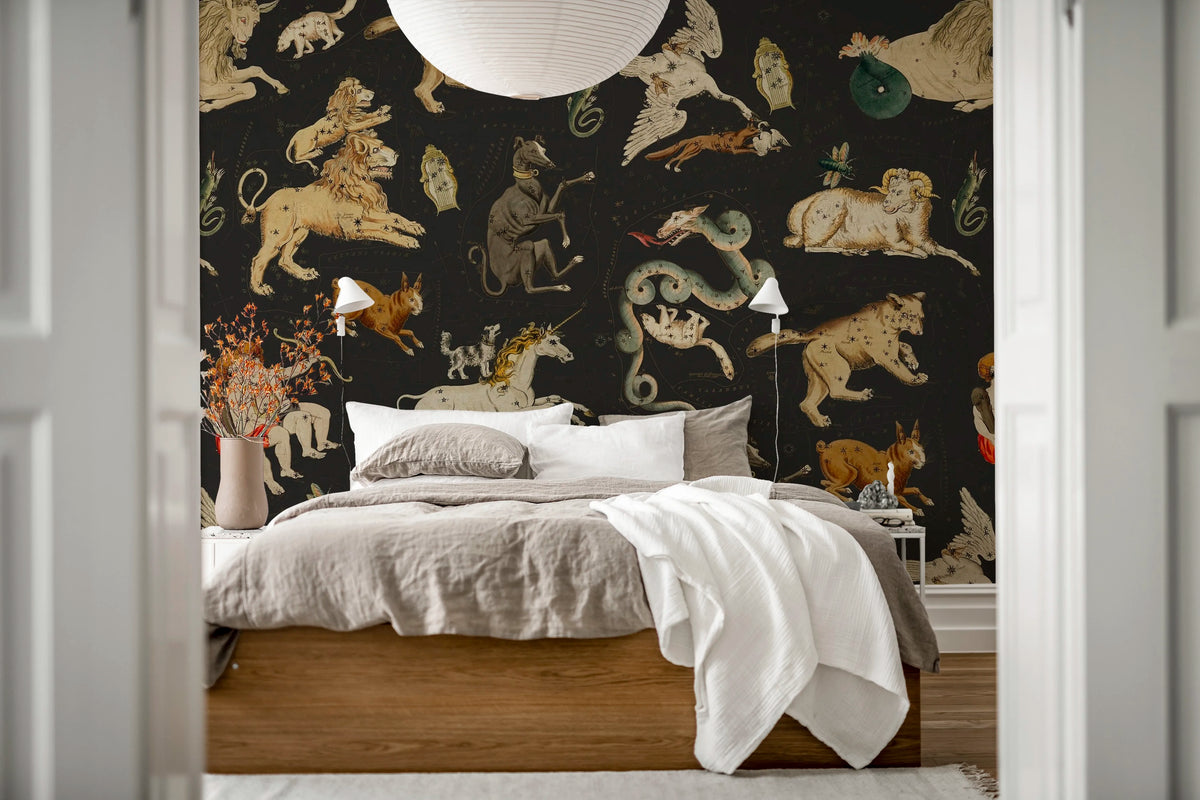 Zodiac, Night Mural Wallpaper - room preview 03