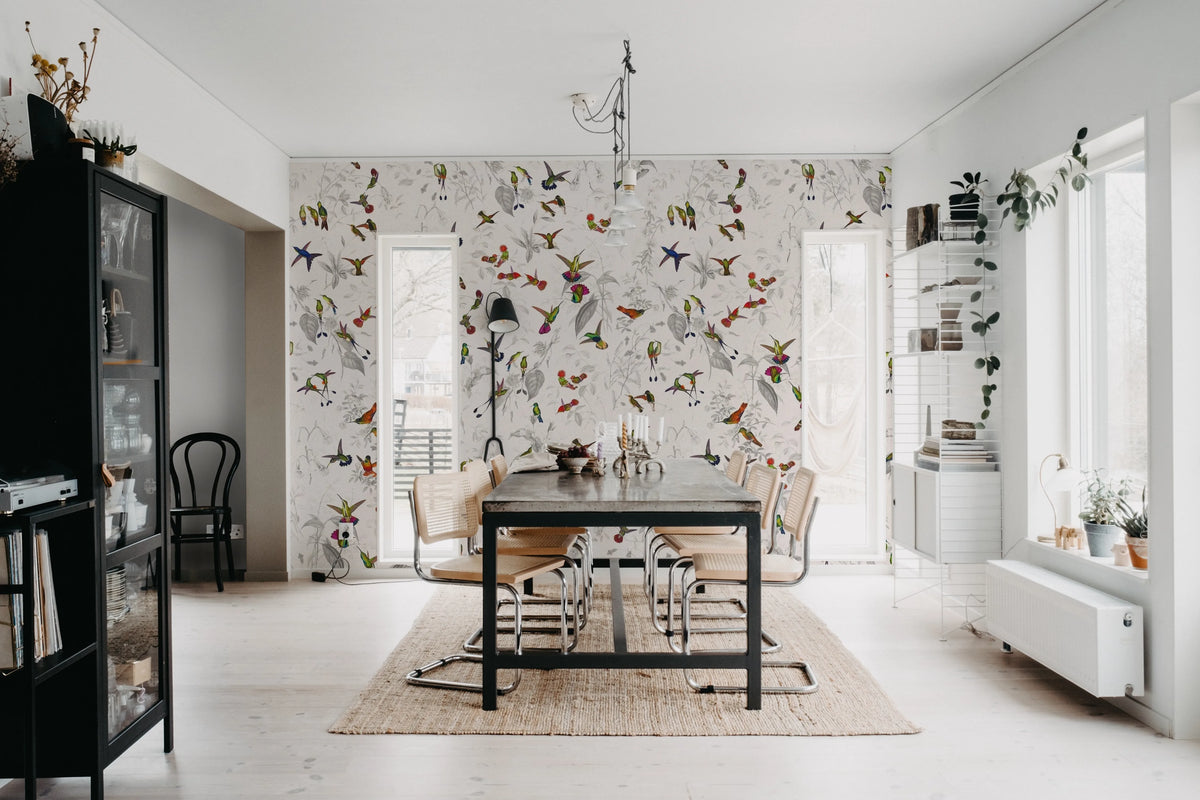 Hummingbird, Light Mural Wallpaper - room preview 03